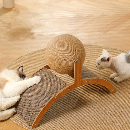 BowLift | Wooden Cat Fun Play Scratcher Board