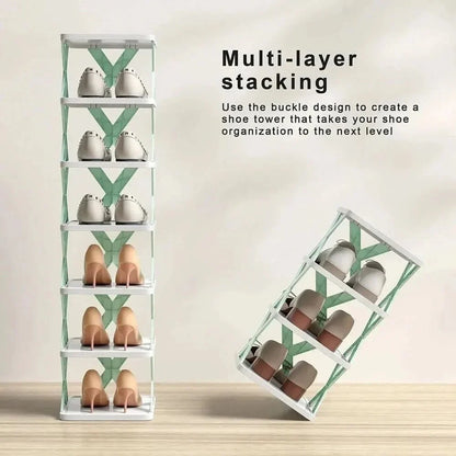 BowLift | Saving Shoe Organiser - Multi-layered storage cabinet for bedroom & hallway