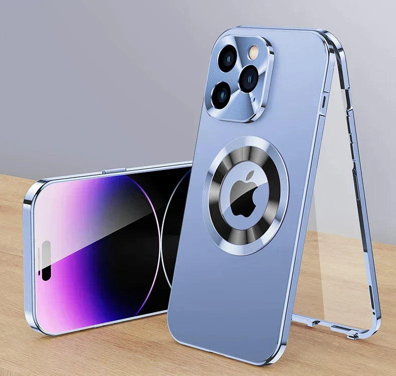 BowLift | Case 360° Full Screen Lens Metal Magnetic Magsafe Covers Aluminum for iPhone 15 14 13