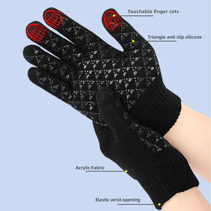 Skanto | FROSTIQ Heated Gloves | USB Charging | Touchscreen & Grip | Winter Thermal Gloves for Outdoors & Cycling