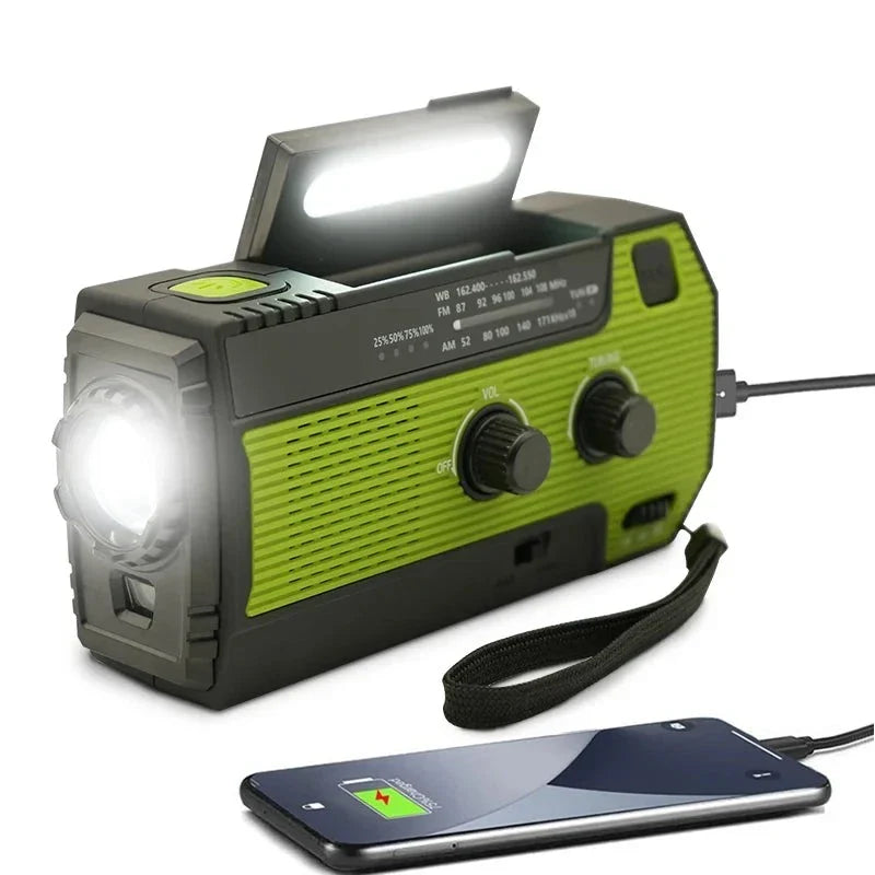 Emergency solar radio