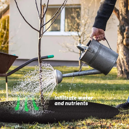 BowLift | Weed fleece tree disk – Breathable root protection mat for garden and plants