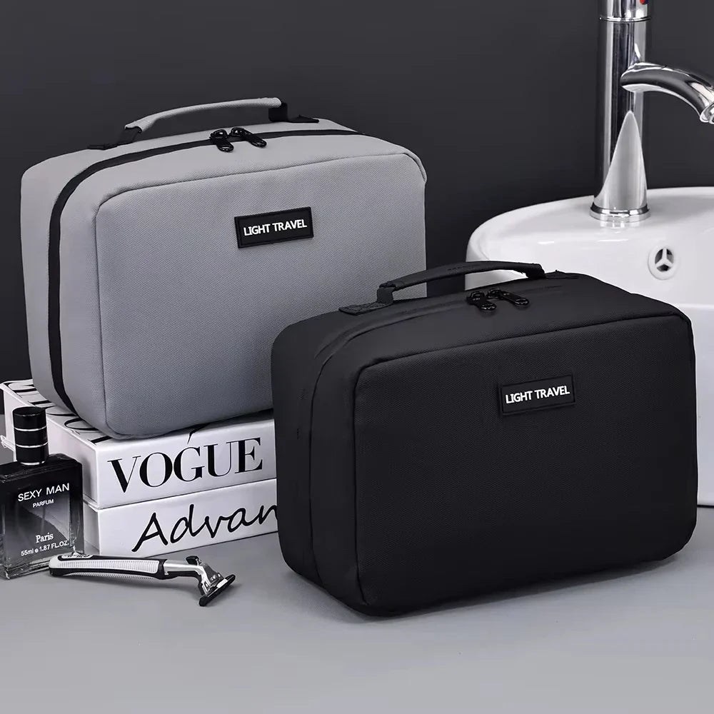 Skanto | Packvard Men's Toiletry Bag Travel Bag | 24×16×11 cm | Water-Repellent & Tear-Resistant | With Handle & Ample Storage