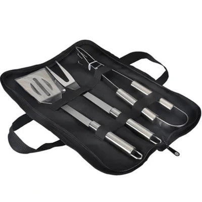 Skanto | Stainless Steel BBQ Tool Set - Outdoor Grill Combination with Portable Storage Bag, Oven and Baking Tools
