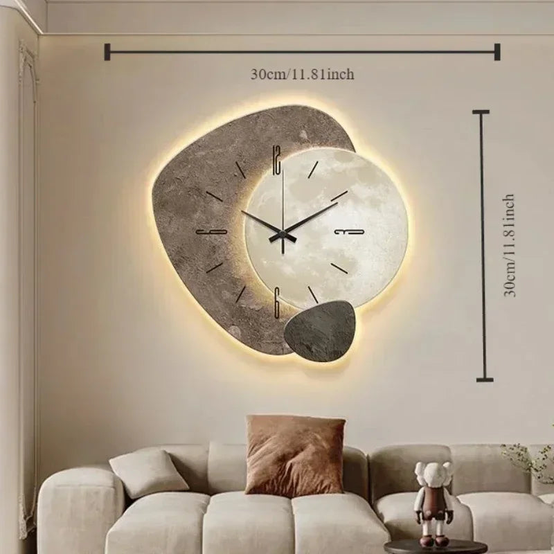 CreamWind Clock – Stylish Modern LED Wall Clock