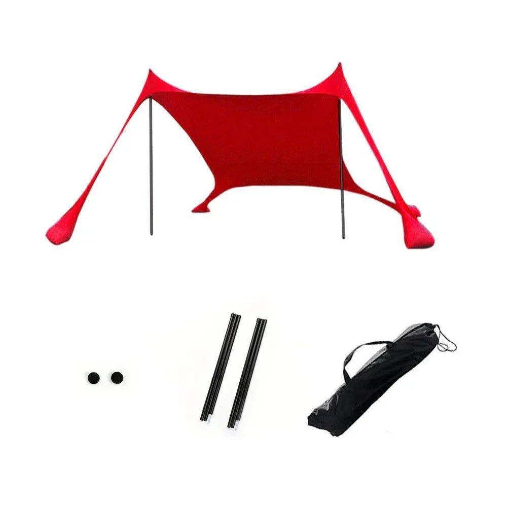 Skanto | Solaviva Beach Tent with UV Protection UPF50+ | Wind Resistant & Waterproof | For 3–4 People | 200×200×170 cm