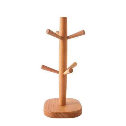 Sturdy Wooden Cup Holder: Cup Tree in Various Shapes + Colors