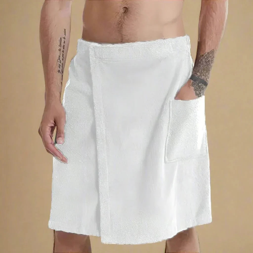 BowLift | PORTABLE BATH TOWEL ROBE – Soft & versatile bath towel with pockets for sauna, beach & fitness