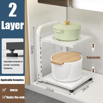 Skanto | Easy Stack Adjustable Multi-Layer Corner Cabinet