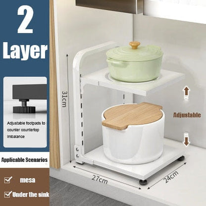 Skanto | Easy Stack Adjustable Multi-Layer Corner Cabinet