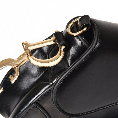 Sandsberg - luxurious women's shoulder bag - exclusive PU leather saddle bag