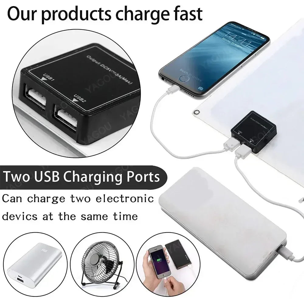 Skanto | Skanto SOLVION Portable Solar Charger 100W | 5V | Dual USB | Waterproof | Outdoor & Camping
