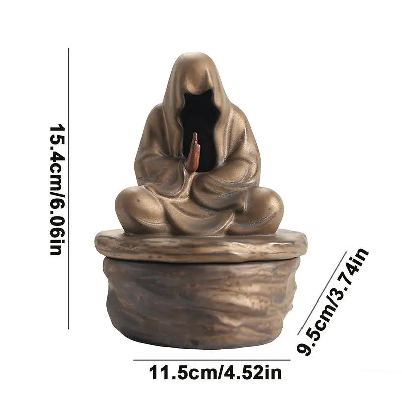 Meditative Monk Incense Holder