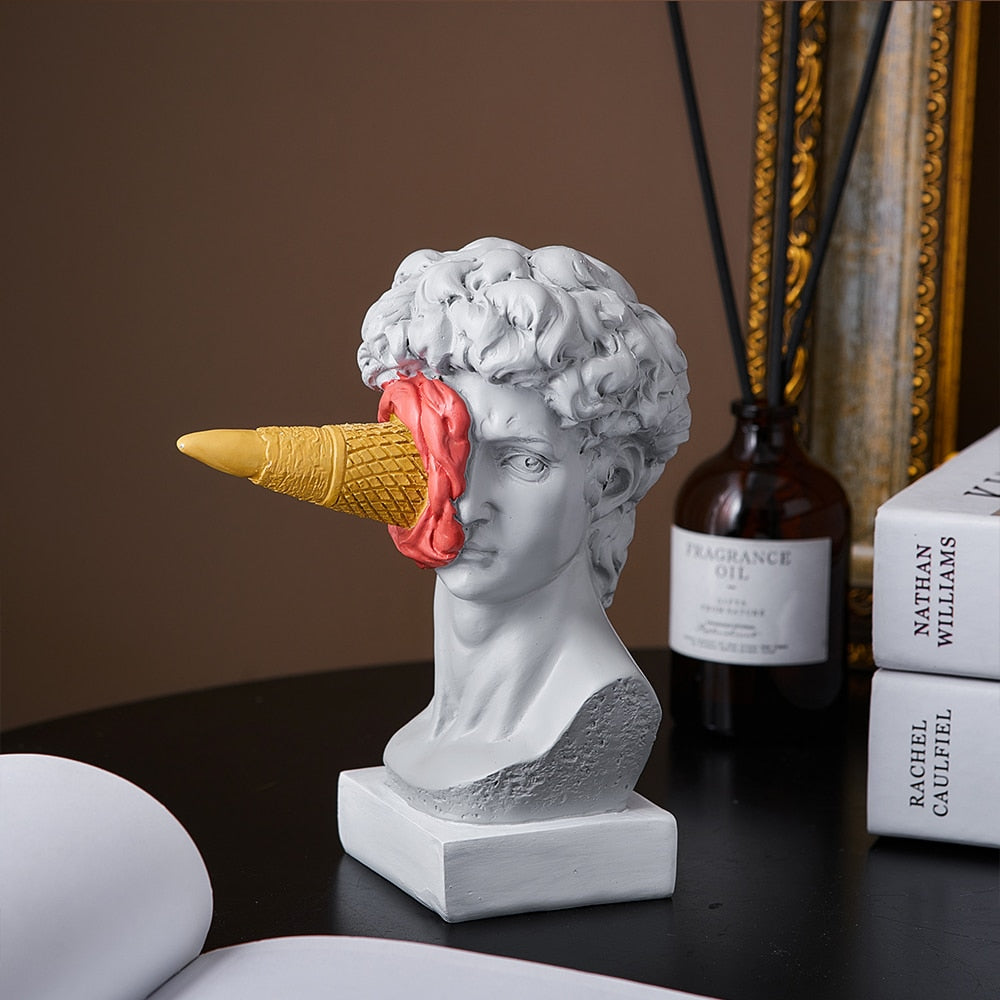 Frendorf | David Figurine with Ice Cream Home Decoration Sculpture