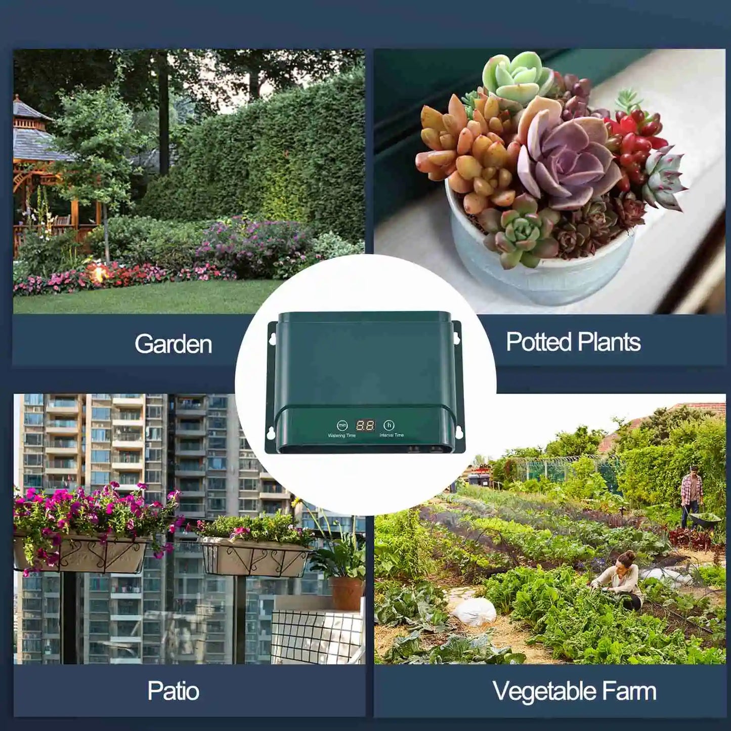 BowLift | Solar Drip Irrigation System Kit Automatic Watering with 30 Modes & 7 Timers – AquaFlow