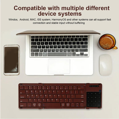 Skanto | Wireless Portable Slim Smart Tri-Fold Bluetooth Keyboard