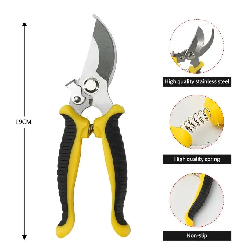 BowLift | PrecisionCut Pruning Shears | Stainless Steel Garden Scissors for Trimming
