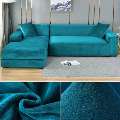 Skanto | PlushFit - High-Quality Stretch Velvet Sofa Cover