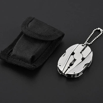 BowLift | Mini-Multitool TrekMate | Folding Pliers with Knife | Keychain Format | Outdoor & Camping