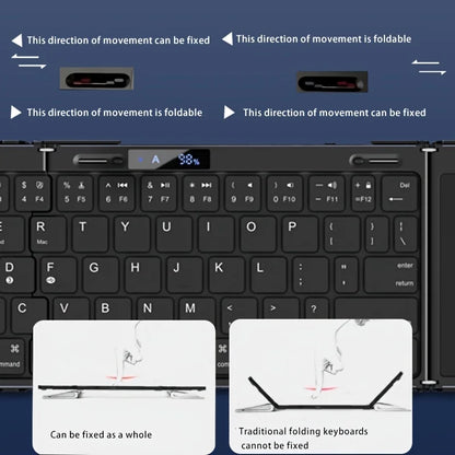 BowLift | Foldable RGB Wireless Built-in Touchpad Backlit Travel Keyboard