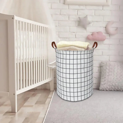 EcoStore Laundry Basket – Foldable Canvas and Linen Laundry Basket with Handles and Drawstring