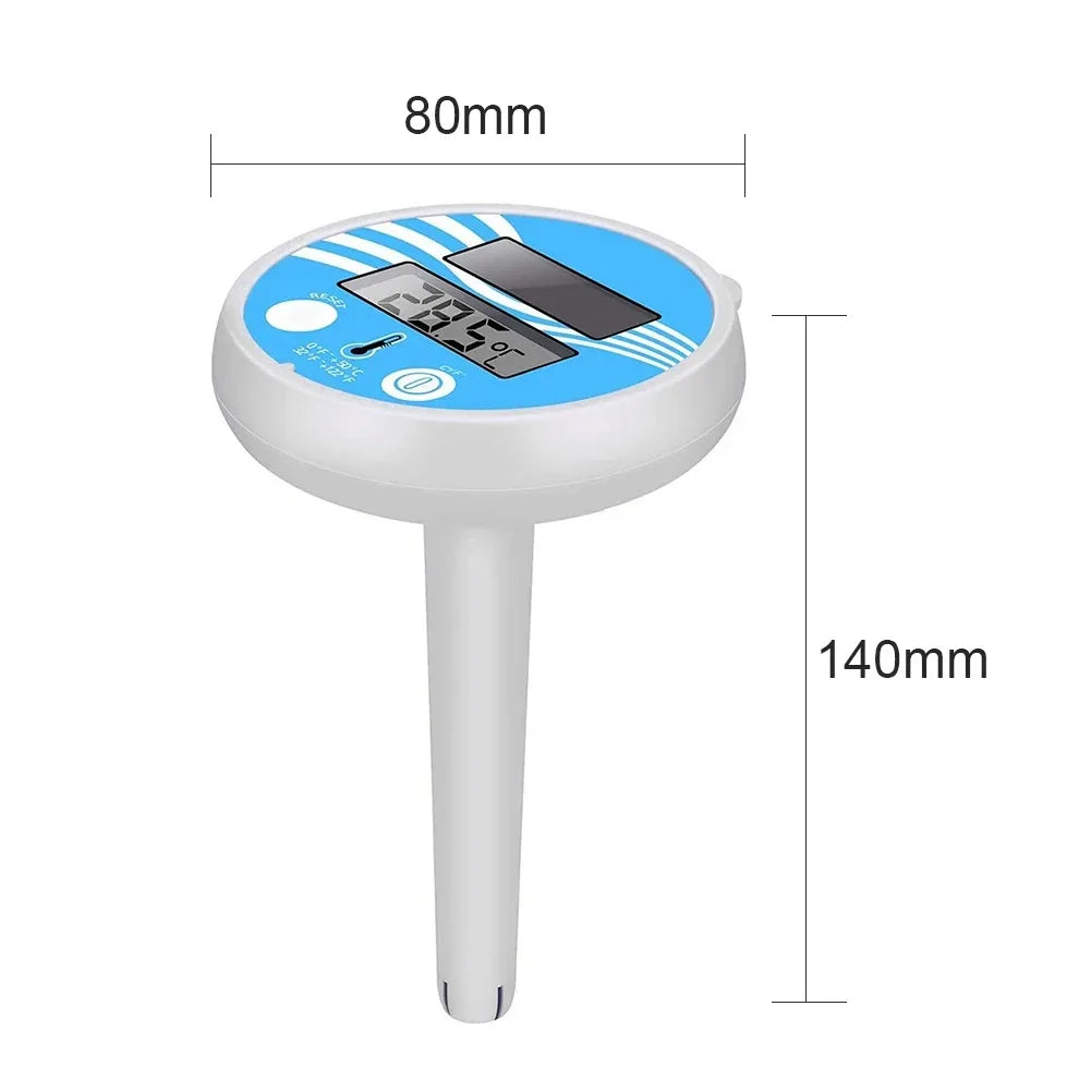 BowLift | THERMAFLOAT Pool thermometer | Floating water thermometer for pool & hot tub | Temperature display 0–50 °C | Shatterproof & weatherproof
