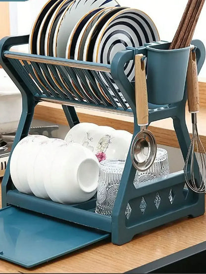Foldable Dish Organizer – Practical Dish Drying Rack, Space-saving and Easy to Clean, Perfect for Modern Kitchens and Small Spaces | Karnz