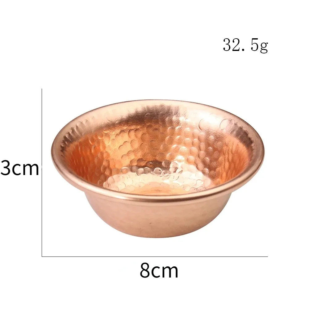 Nepalese Pure Copper Water Purifier Large Handheld Hammered Sacred Water Bowl for Buddha Buddhism Accessories