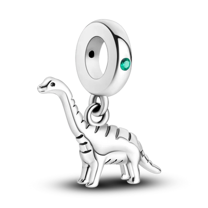 Skanto | 925 Silver Golden Leopard Charm Beads Colorful Chameleon Rhinoceros Lion Scarab Cat Pendant Compatible with Original Pandora Bracelet Jewelry