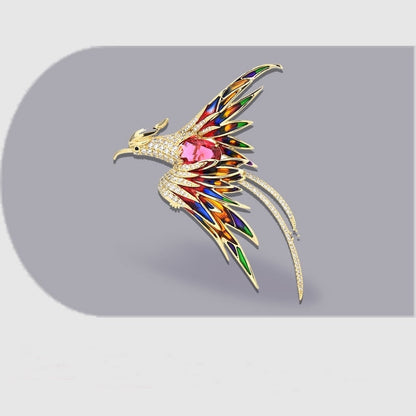 Skanto | Colorful Flying Bird Brooches
