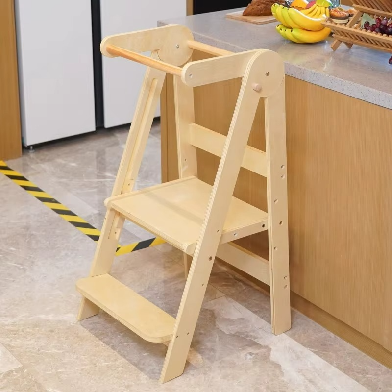 Skanto Skanto | Modern Folding Step Stool for Kids Kitchen Helper Tower - Safe & Versatile Child Aid