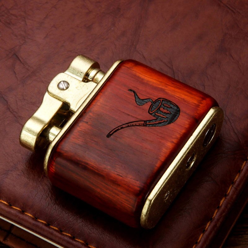Wooden Vintage Spark Kerosene Lighter | Bowlift