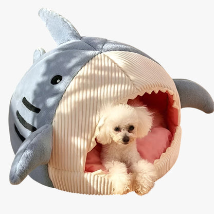 BowLift | SoftBloom Shark Cat Bed – Cozy Hideaway for Indoor