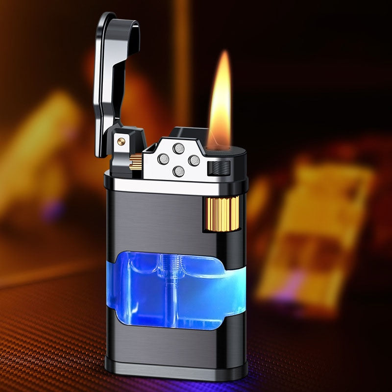 Blue Flame Metal Windproof Gas Lighter | Bowlift