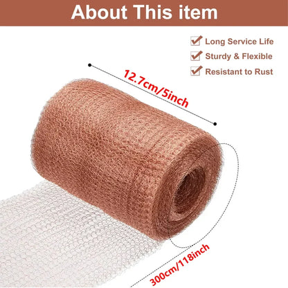 BowLift | Snailgard Copper Snail Fence Mesh Tape | Protection against Snails in the Bed & Garden | Various Lengths | Rustproof & Weather Resistant