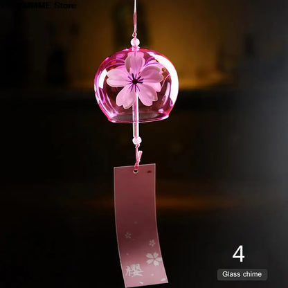BowLift | Yumeko Glass Wind Chime | Japanese Style | Handcrafted | Clear Sound | Decorative Pendant