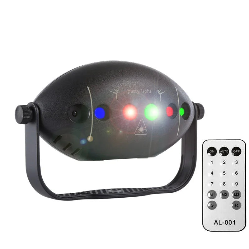 Skanto | RGB Disco Ball Stage DJ Fest Laser Projector - Strobe Light Club Home Holiday Decoration Lamp for Party Atmosphere