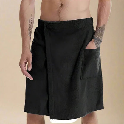 BowLift | PORTABLE BATH TOWEL ROBE – Soft & versatile bath towel with pockets for sauna, beach & fitness