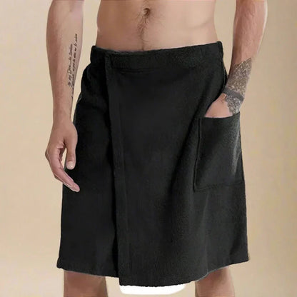 Wearable Bathrobe – Soft and versatile bath towel with pockets for sauna, beach and fitness