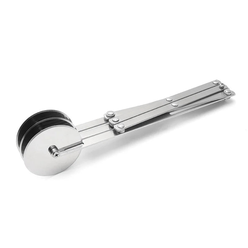 BowLift | SlicePro Stainless Steel Dough Cutter | Foldable & Adjustable | 3–7 Wheels | Perfect Portioning for Pizza, Pastries & Pasta