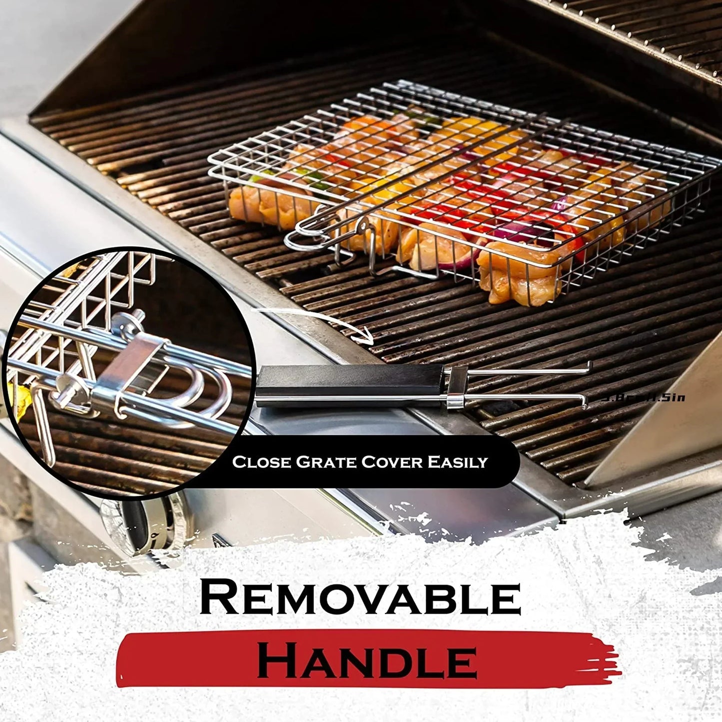 Grillaro Grill Basket | Foldable & Non-stick | Stainless Steel & Heat Resistant | For Meat & Vegetables