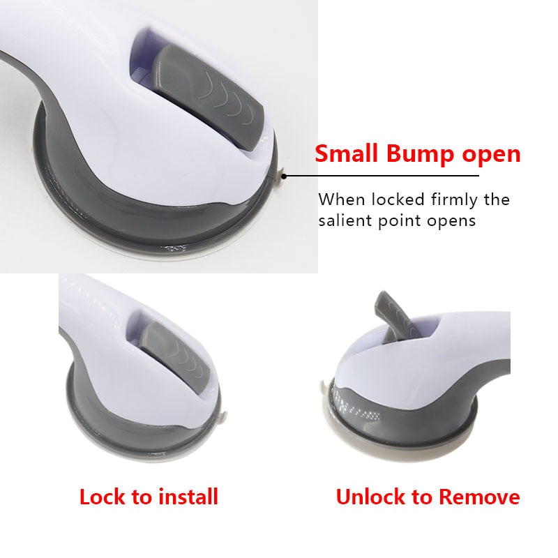 BowLift | Safety handle with non-slip support and vacuum suction cup - Perfect for bathrooms and showers - Provides stability and support