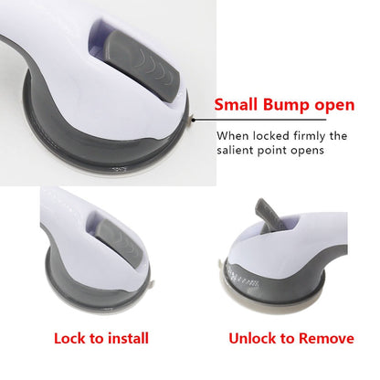 BowLift | Safety handle with non-slip support and vacuum suction cup - Perfect for bathrooms and showers - Provides stability and support
