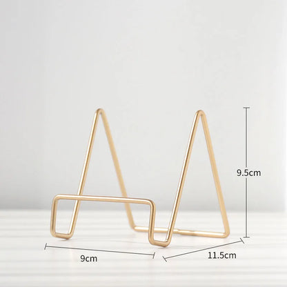 Skanto | Iron Art Multi-Use Display Stand: Versatile Magazine, Dishware, Photo, and Book Holder for Home Decor