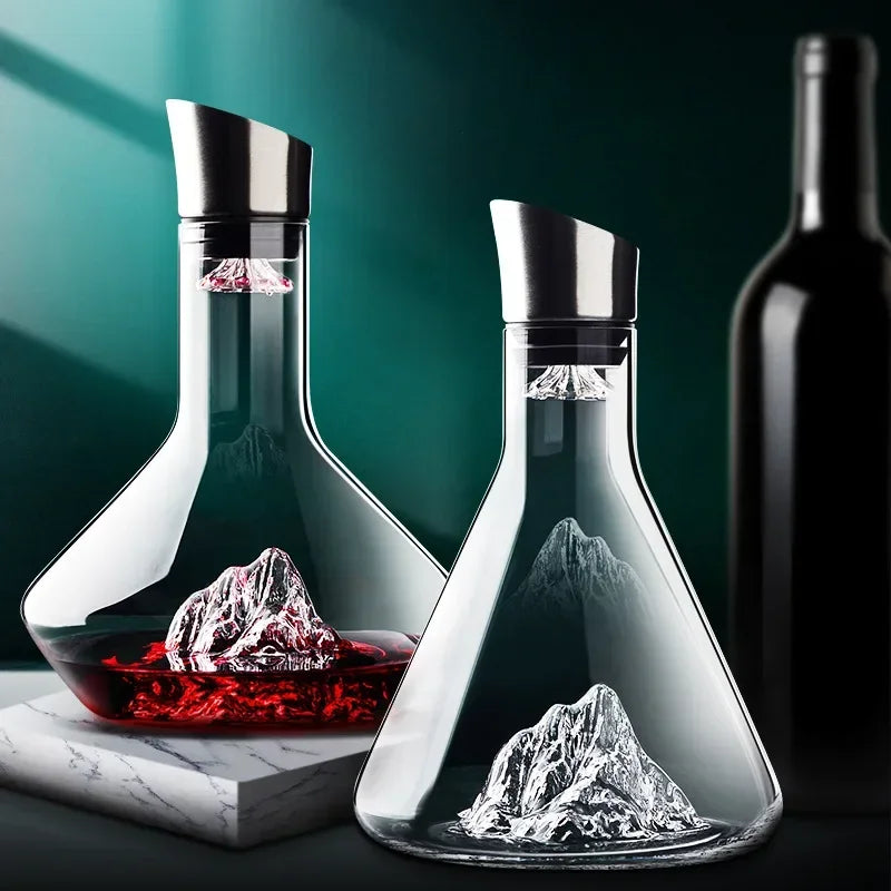Crystal Wine Decanter with Modern Design