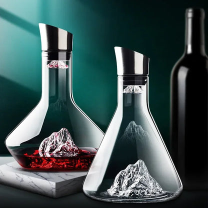 Crystal Wine Decanter with Modern Design