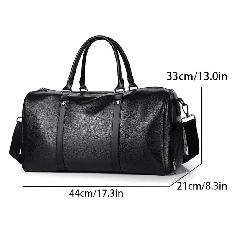 BowLift | Travel bag Ravemo Roadster | Retro sports bag made of waterproof PU | 44×33×21 cm | For short trips, training & motorcycling