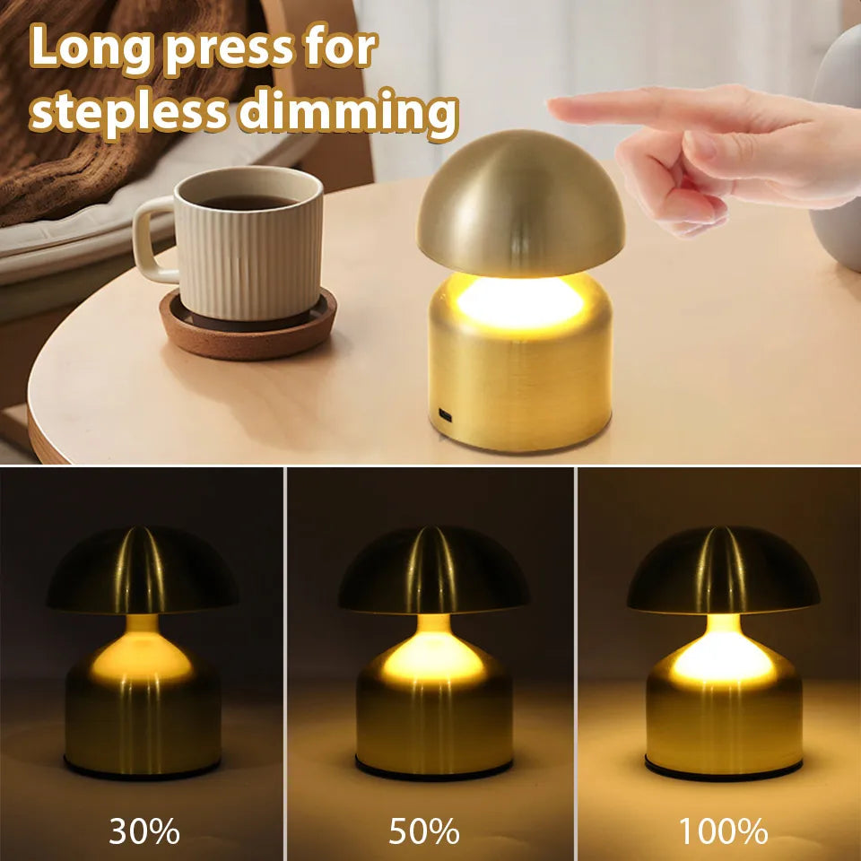 Skanto | LumoVerde LED Table Lamp | Rechargeable | 3 Color Temperatures & Touch Dimmer | 4W | 5V