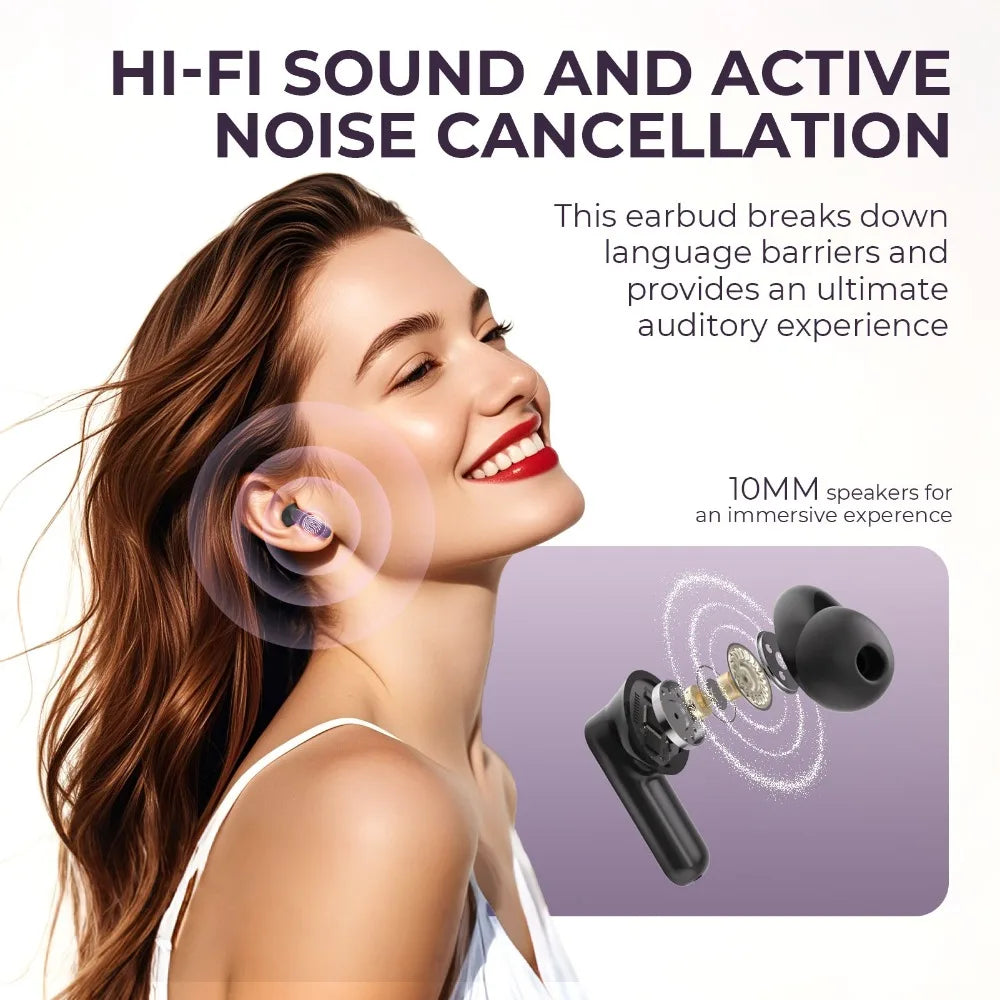 Skanto | Touchscreen Translation Earbuds with Noise Cancelling – Avelora