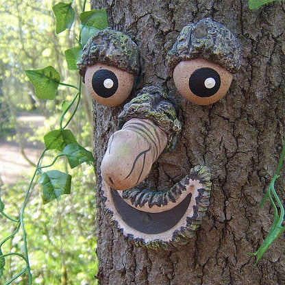 BowLift | Eyes of Nature: Tree Face Bird Feeder Station